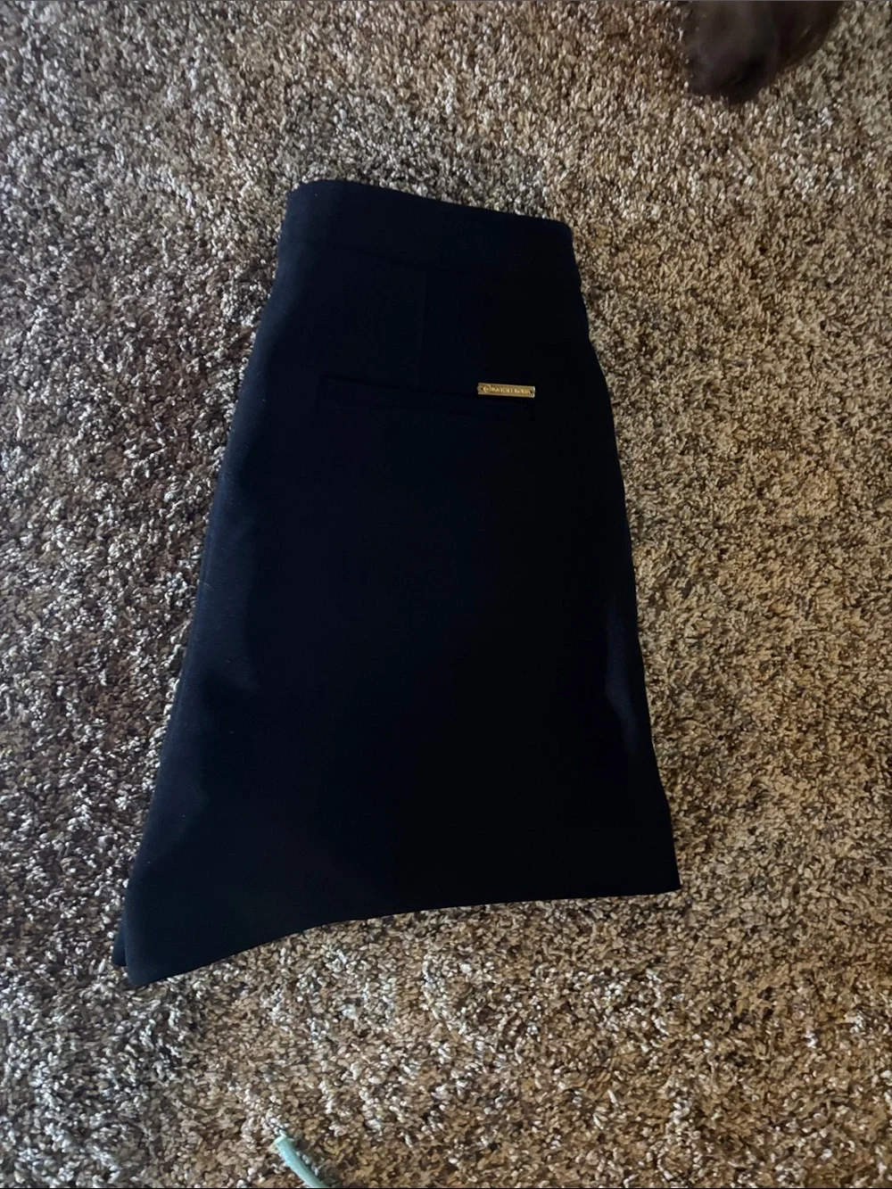 MICHAEL Michael Kors Black High-Rise Pleated Dress Shorts - Picture 6 of 9